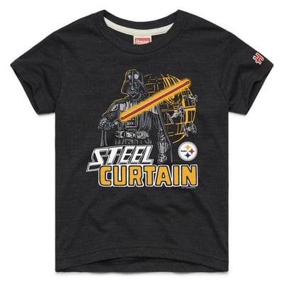 Pittsburgh Steelers Homage Youth Star Wars x NFL Tri-Blend T-Shirt - Black
