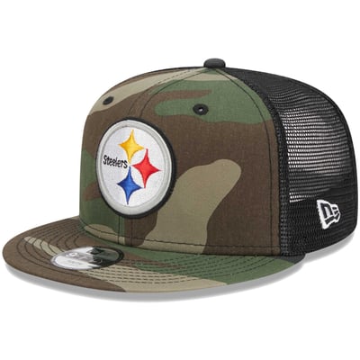 Pittsburgh Steelers New Era Youth  Main Trucker 9FIFTY Snapback Hat - Camo