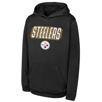 Pittsburgh Steelers Outerstuff Youth Sack Party Performance Hoodie - Black