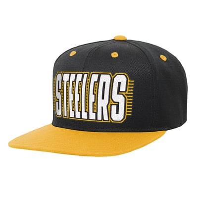 Pittsburgh Steelers Outerstuff Youth Snapback Hat - Black/Gold