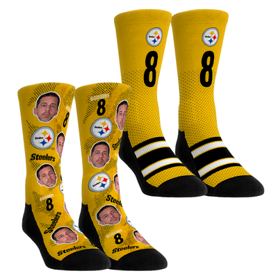 Aaron Rodgers Pittsburgh Steelers Rock Em Youth Player Football Guy Two-Pack Crew Sock Set