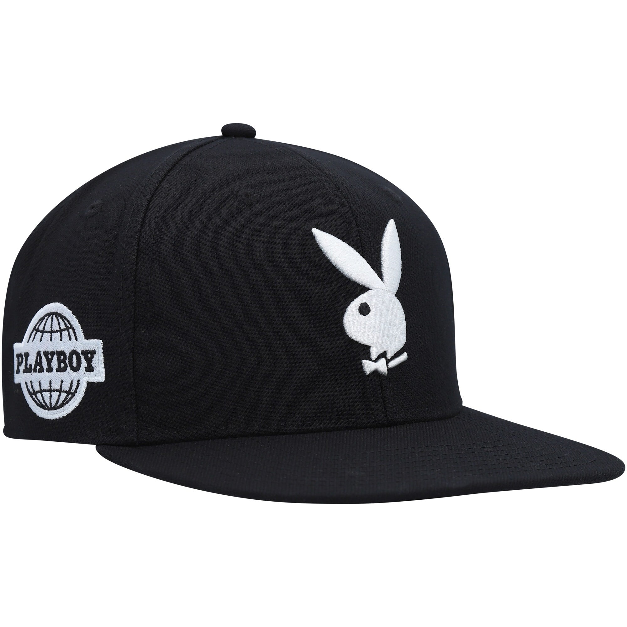 Playboy Script Undervisor Snapback Hat - Black