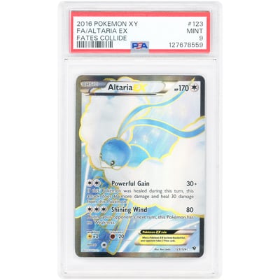 Altaria EX 2016 Pokemon Fates Collide Ultra Rare #123 PSA Authenticated 9 Card