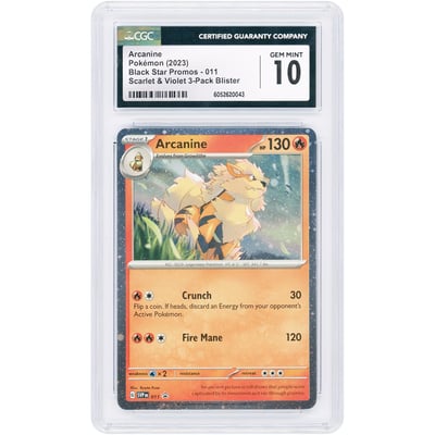 Arcanine 2023 Pokemon Scarlet & Violet Promo #11 CGC Authenticated 10 Card