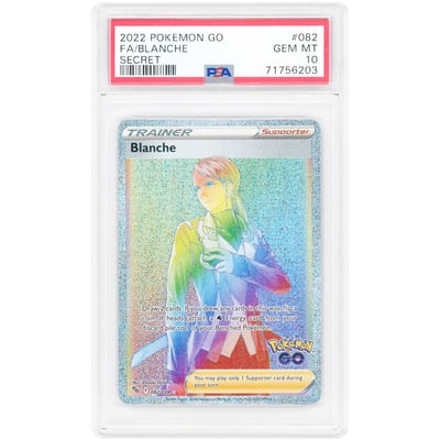 Blanche 2022 Pokemon Go Secret Rare #82 PSA Authenticated 10 Card