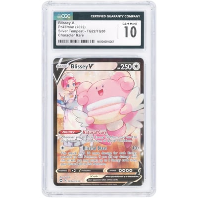 Blissey V 2022 Pokemon Silver Tempest Character Rare #TG22 CGC Authenticated 10 Card
