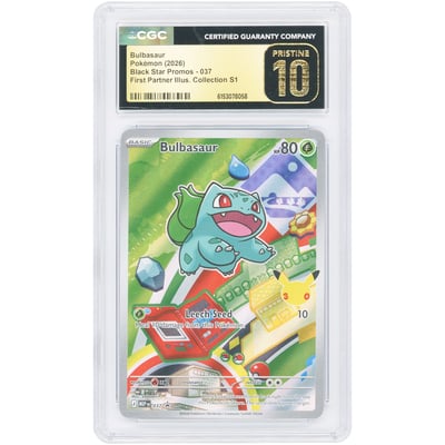 Bulbasaur 2026 Pokemon Mega Evolution Promo #37 CGC Authenticated Pristine 10 Card