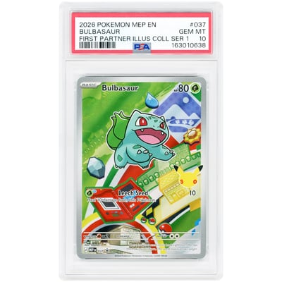 Bulbasaur 2026 Pokemon Mega Evolution Promo #37 PSA Authenticated 10 Card