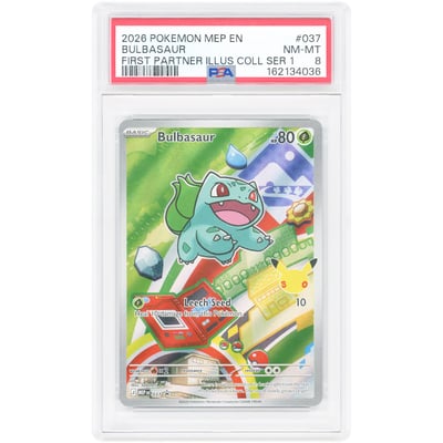 Bulbasaur 2026 Pokemon Mega Evolution Promo #37 PSA Authenticated 8 Card