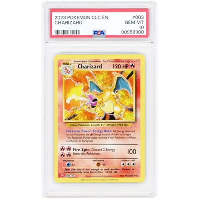 Charizard 2023 Pokemon Trading Card Game Classic Collection #3 PSA Authenticated 10 Card