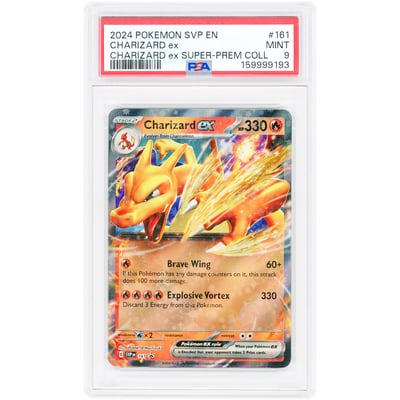 Charizard ex 2024 Pokemon Scarlet & Violet Promo #161 PSA Authenticated 9 Card