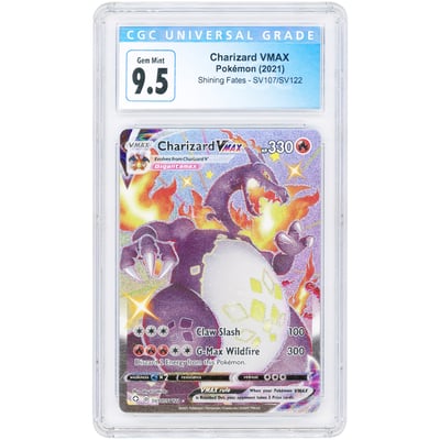 Charizard VMAX 2021 Pokemon Shining Fates Shiny Holo Rare #SV107 CGC Authenticated 9.5 Card