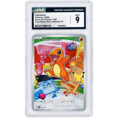 Charmander 2026 Pokemon Mega Evolution Promo #38 CGC Authenticated 9 Card