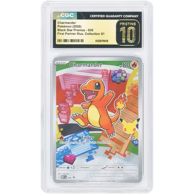 Charmander 2026 Pokemon Mega Evolution Promo #38 CGC Authenticated Pristine 10 Card