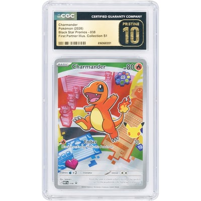 Charmander 2026 Pokemon Mega Evolution Promo #38 CGC Authenticated Pristine 10 Card