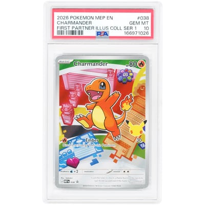 Charmander 2026 Pokemon Mega Evolution Promo #38 PSA Authenticated 10 Card
