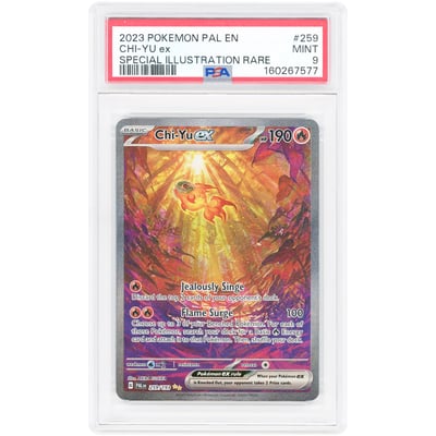 Chi-Yu ex 2023 Pokemon Paldea Evolved Special Illustration Rare #259 PSA Authenticated 9 Card