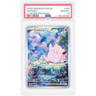 Clefairy 2026 Pokemon Perfect Order Illustration Rare #94 PSA Authenticated 10 Card