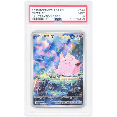 Clefairy 2026 Pokemon Perfect Order Illustration Rare #94 PSA Authenticated 9 Card
