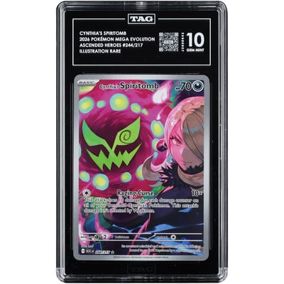 Cynthia's Spiritomb 2026 Pokemon Ascended Heroes Illustration Rare #244 TAG Authenticated 10 Card