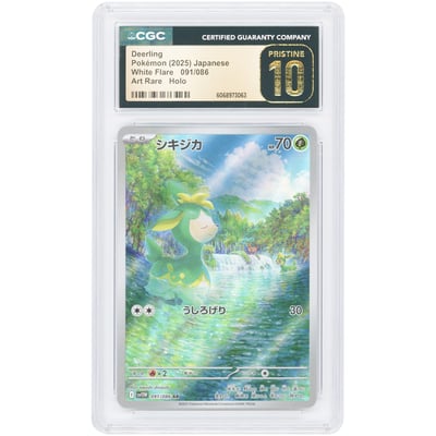 Deerling 2025 Pokemon White Flare Japanese Art Rare #91 CGC Authenticated Pristine 10 Card