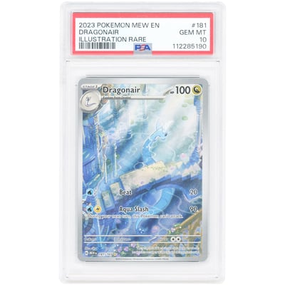 Dragonair 2023 Pokemon 151 Illustration Rare #181 PSA Authenticated 10 Card