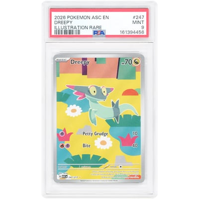 Dreepy 2026 Pokemon Ascended Heroes Illustration Rare #247 PSA Authenticated 9 Card
