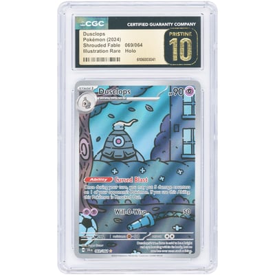 Dusclops 2024 Pokemon Shrouded Fable Illustration Rare #69 CGC Authenticated Pristine 10 Card