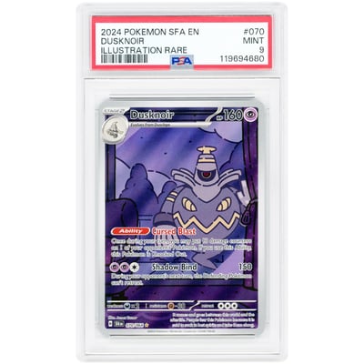 Dusknoir 2024 Pokemon Shrouded Fable Illustration Rare #70 PSA Authenticated 9 Card