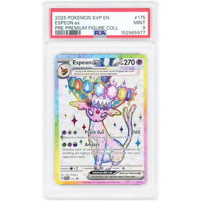 Espeon ex 2025 Pokemon Scarlet & Violet Promo #SVP 175 PSA Authenticated 9 Card