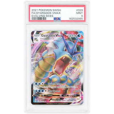 Gyarados VMAX 2021 Pokemon Evolving Skies Ultra Rare #29 PSA Authenticated 9 Card