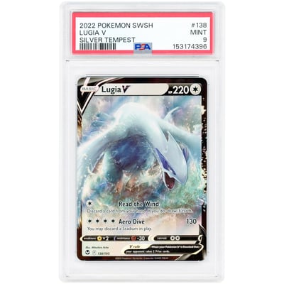 Lugia V 2022 Pokemon Silver Tempest Ultra Rare #138 PSA Authenticated 9 Card