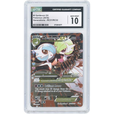 M Gardevoir EX 2016 Pokemon Generations Radiant Collection Ultra Rare #RC31 CGC Authenticated 10 Card