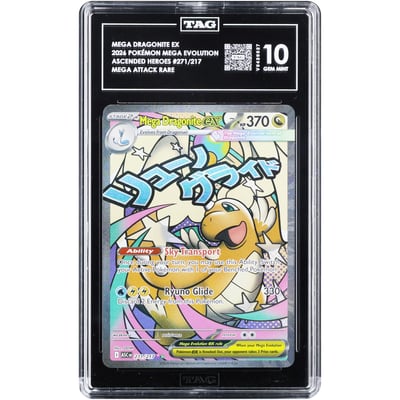 Mega Dragonite ex 2026 Pokemon Ascended Heroes Mega Attack Rare #271 TAG Authenticated 10 Card