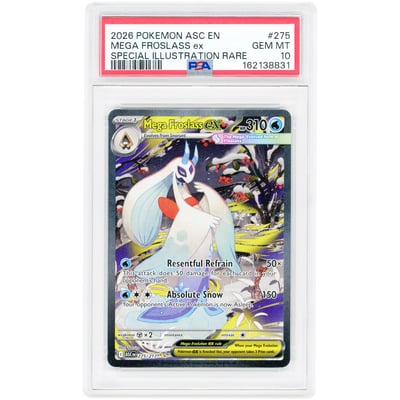 Mega Froslass ex 2026 Pokemon Ascended Heroes Special Illustration Rare #275 PSA Authenticated 10 Card