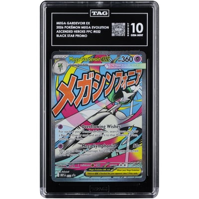Mega Gardevoir ex 2026 Pokemon Mega Evolution Promo #32 TAG Authenticated 10 Card
