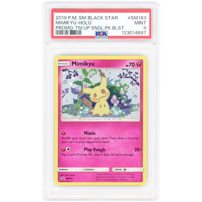 Mimikyu 2019 Pokemon Sun & Moon Promo #SM163 PSA Authenticated 9 Card