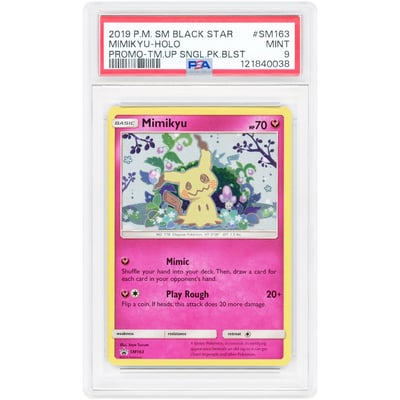 Mimikyu 2019 Pokemon Sun & Moon Promo #SM163 PSA Authenticated 9 Card