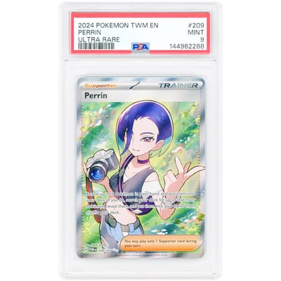 Perrin 2024 Pokemon Twilight Masquerade Ultra Rare #209 PSA Authenticated 9 Card