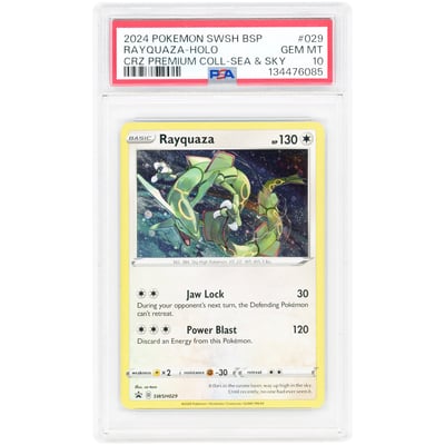 Rayquaza 2024 Pokemon Sword & Shield Holo Promo #SWSH029 PSA Authenticated 10 Card