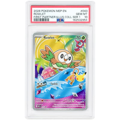 Rowlet 2026 Pokemon Mega Evolution Promo #43 PSA Authenticated 10 Card