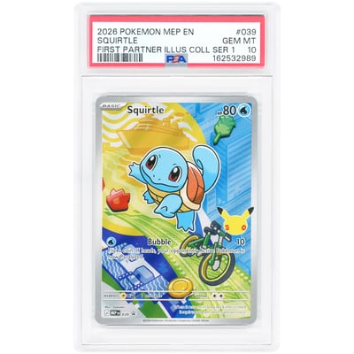 Squirtle 2026 Pokemon Mega Evolution Promo #39 PSA Authenticated 10 Card