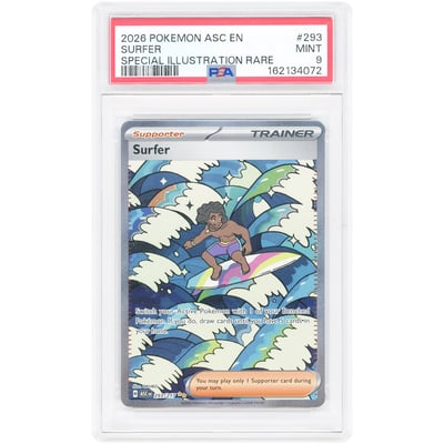 Surfer 2026 Pokemon Ascended Heroes Special Illustration Rare #293 PSA Authenticated 9 Card