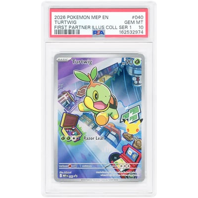 Turtwig 2026 Pokemon Mega Evolution Promo #40 PSA Authenticated 10 Card