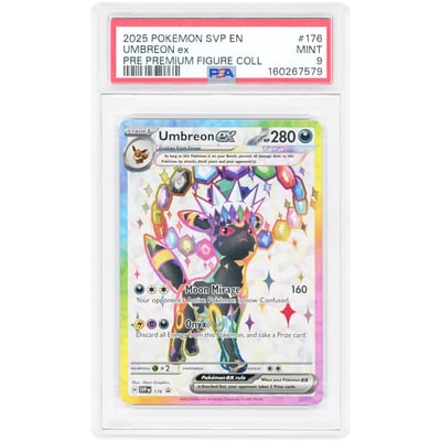 Umbreon ex 2025 Pokemon Scarlet & Violet Promo #176 PSA Authenticated 9 Card