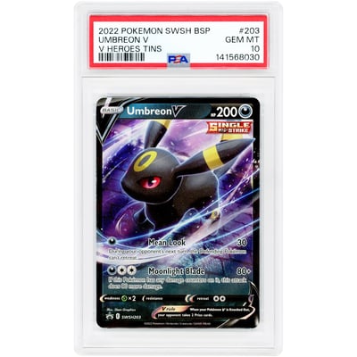 Umbreon V 2022 Pokemon Sword & Shield Promo #203 PSA Authenticated 10 Card