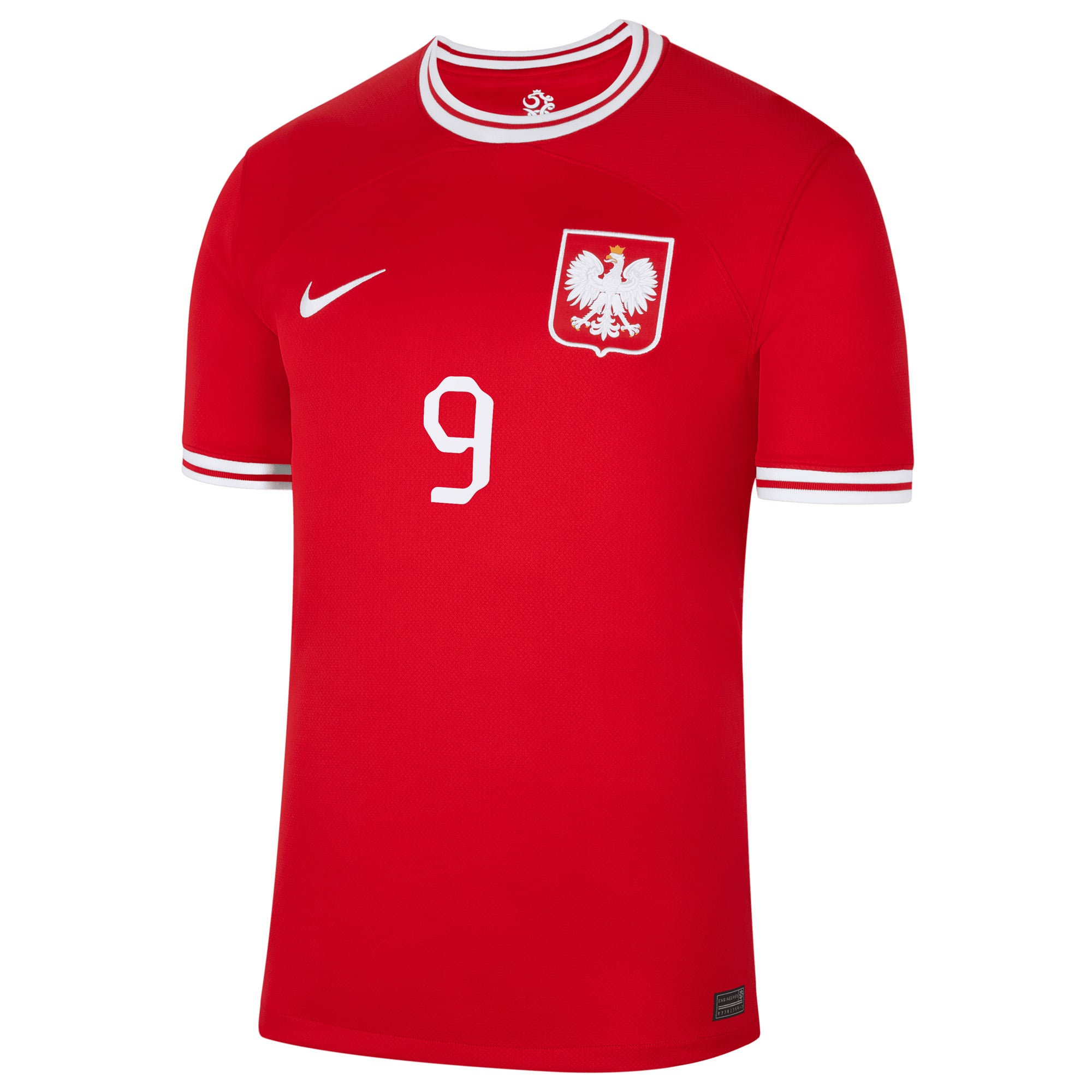 Robert Lewandowski Poland National Team Nike 2022/23 Away Breathe