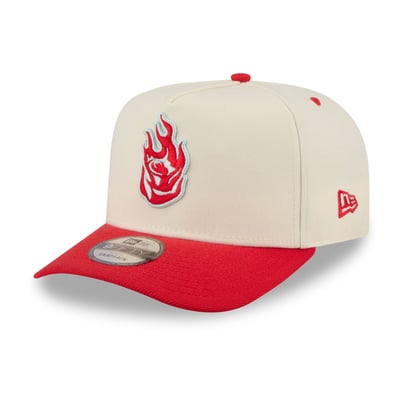Portland Fire New Era Wordmark 9FIFTY A-Frame Snapback Hat - White
