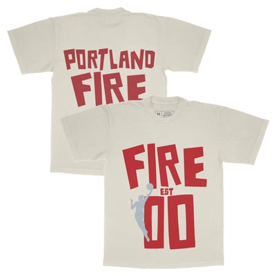  Portland Fire Playa Society Unisex Est T-Shirt - Oatmeal