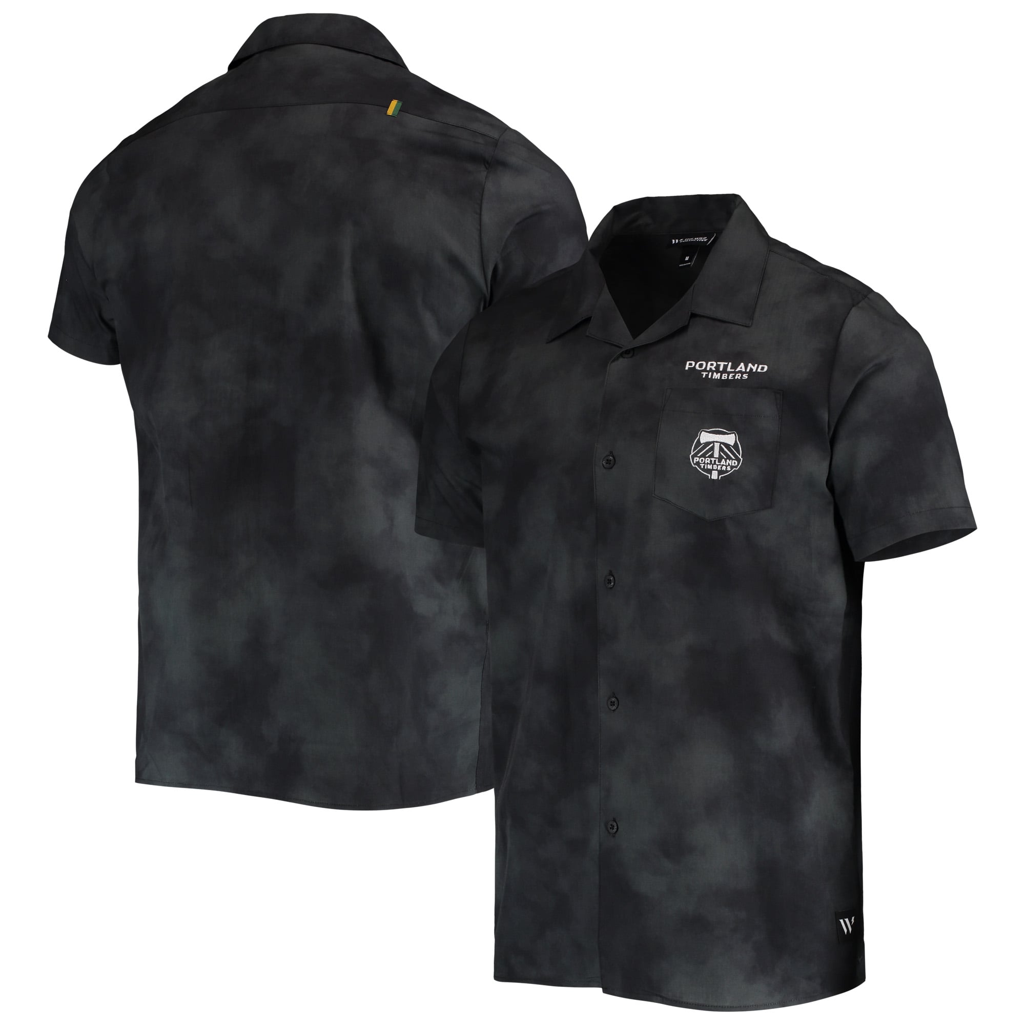 Portland Timbers The Wild Collective Abstract Cloud Button-Up